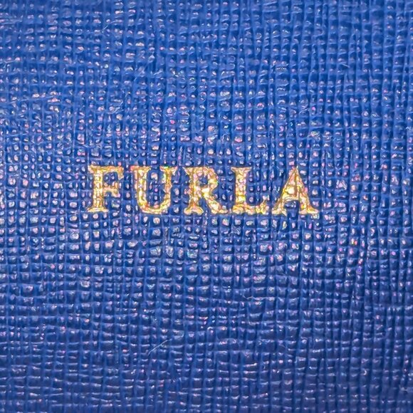 Furla woven tote bag with bag charm, EUC - Picture 2 of 7